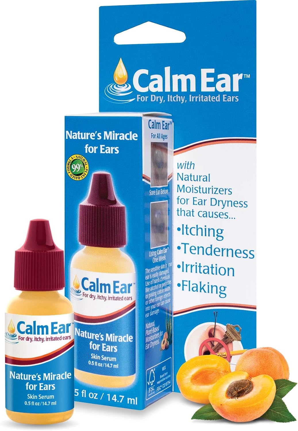 Calm Ear for Itchy, Irritated Ears 14.7ml