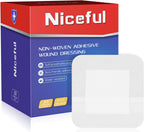 Niceful Island Dressing 4" x 4" Bandages for Wounds, 50 Count