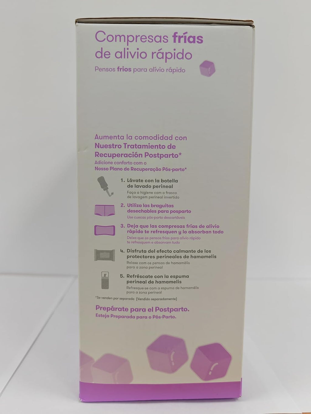 Frida Mom Postpartum Cold Pads, High Absorbency, Instant Cold Therapy, Adhesive, Perineal Area, Pack of 8