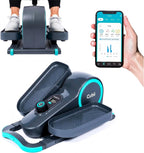 Cubii GO Under Desk Elliptical Bike, Portable Low Impact Leg Exerciser for Home and Office | Compact Exercise Machine with 10 Resistance Levels, LCD Display & App Tracking