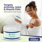Sombra Warm Pain Relief 8 oz Jar for Arthritis, Back Pain & Pre-Exercise | For Arthritis Chronic Pain Pre-Workout Rub Vegan Formula Free of Artificial Fragrances, Dyes, NSAIDs, Wax, Petroleum, Alcohol