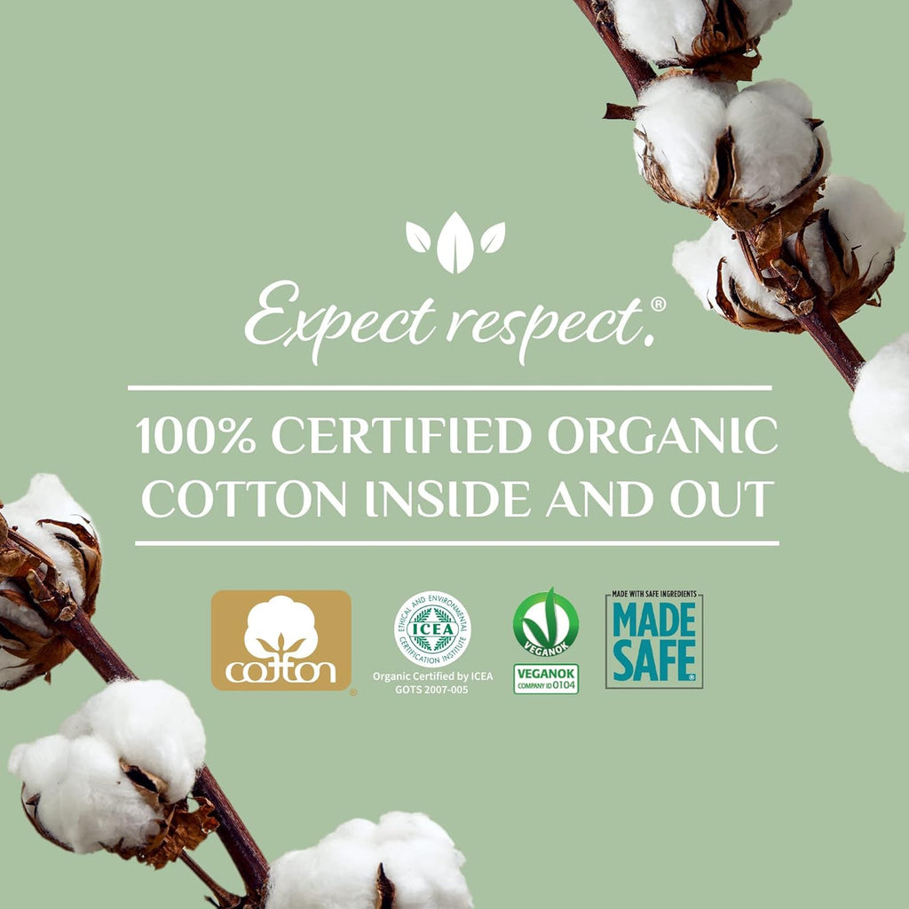 Organyc Ultra Thin Pads - Moderate Wings, 10 count