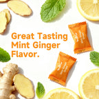 Mint-Ginger Drops, Fast-Acting Nausea Relief, Support Motion Sickness and Morning Sickness Relief, Added Vitamin B6, 30 Wrapped Ginger Candies