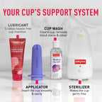 Sirona Reusable Menstrual Cup for Women - Small with Pouch | FDA Approved | Made of Ultra Soft 100% Medical Grade Silicone | Odour, Rash & Itch-Free Period | Leak-Proof Protection for 8-10 Hours