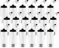 50 Strong | Hockey & Lacrosse Straw Water Bottles, 18-Pack, 1 Liter