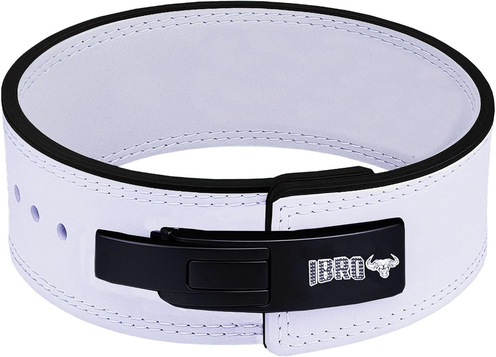 IBRO Powerlifting Lever Gym Belt – Power 8MM, 10MM or 13MM Extreme Heavy Duty Genuine Leather Belts - Squats Deadlifts Bodybuilding Weight Lifting IPF Power Lifting Strongman for Men
