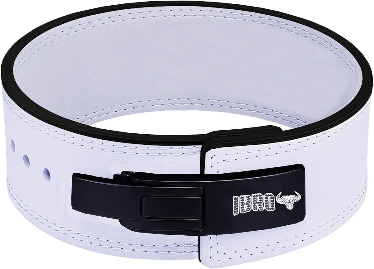 IBRO Powerlifting Lever Gym Belt – Power 8MM, 10MM or 13MM Extreme Heavy Duty Genuine Leather Belts - Squats Deadlifts Bodybuilding Weight Lifting IPF Power Lifting Strongman for Men