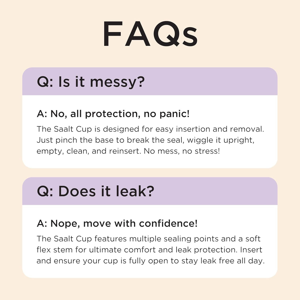 Saalt Soft Menstrual Cup – Reusable Period Cup – Made for Comfortable, Leak-Free Protection Up to 12 Hours – BPA & Latex Free – Includes Cup & Carry Bag (Regular, Mountain Iris)