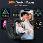 Smart Watch for Men Women, Fitness Tracker (Answer/Make Call), 1000 mAh Battery, 120+ Sport Modes, Step Counter/Sleep Monitor Fitness Watch, Smartwatch for Android/iPhone (Black)