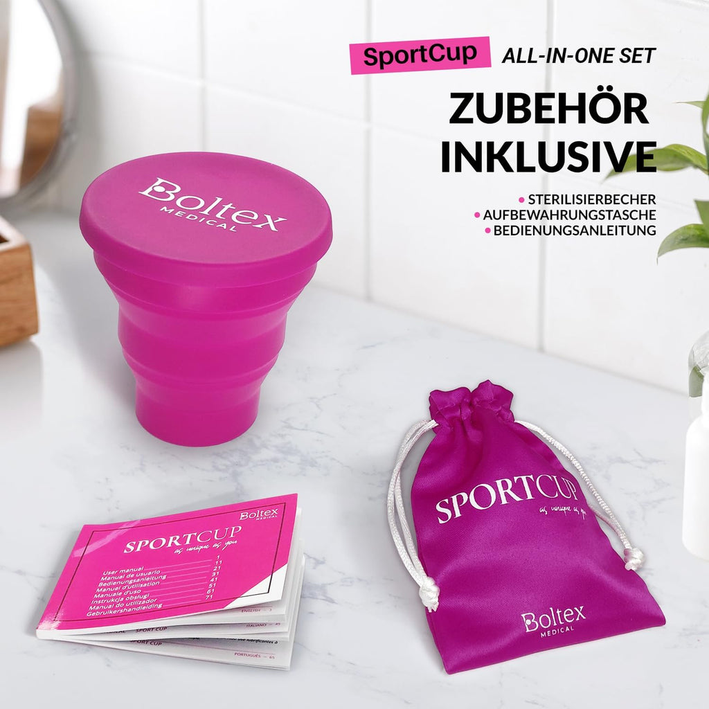 Sport Menstrual Cups and Discs Sterile