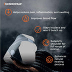 Incrediwear Shoulder Brace for Men and Women – Shoulder Support Brace Supports Shoulder Recovery & Shoulder Pain Relief, Reduces Inflammation and Swelling, Designed for Left & Right Shoulder (Small)