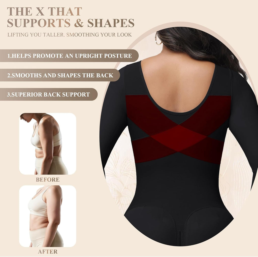 M MYODRESS Fajas Colombianas Moldeadoras Faja Body Shaper Tummy Control Shapewear for Women Post Surgery Compression Garment