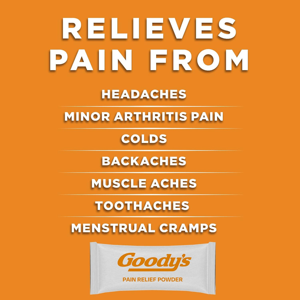 Goody's Triple Action Pain Relief, Cool Orange Powder, 24 Count, Pack of 2 | Goodys Headache Powder, With Acetaminophen, Aspirin & Caffeine, Fast & Effective Headache Relief for Adults, Dissolve Packs