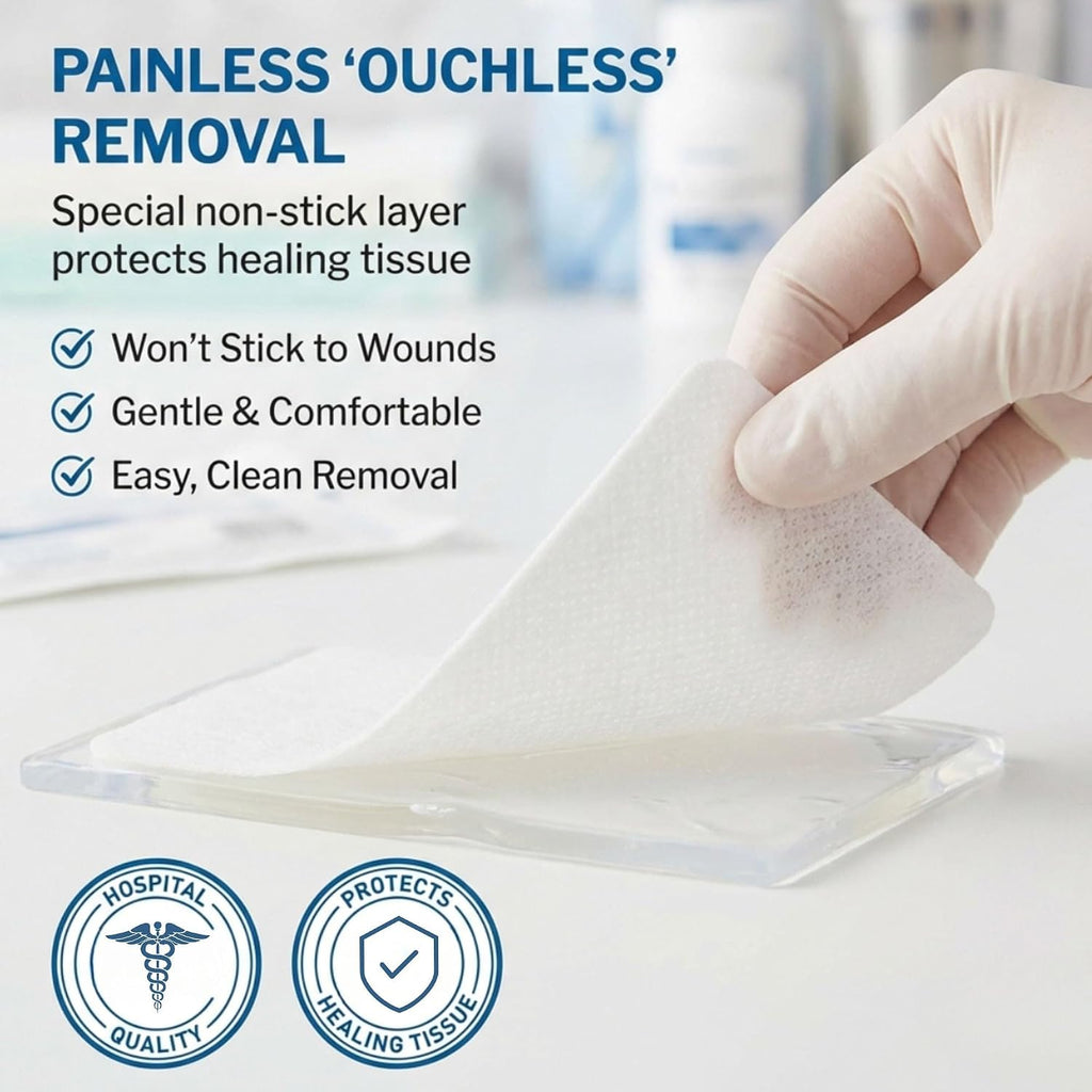 McKesson Non-Adherent Pads for Wounds, Sterile, 3 x 4 in, 100 ct