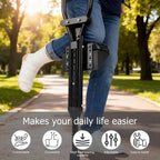 Knee Support for Crutches, Adjustable Leg Support for Post-Surgery Recovery, Comfortable Cushion for Injuries and Fractures