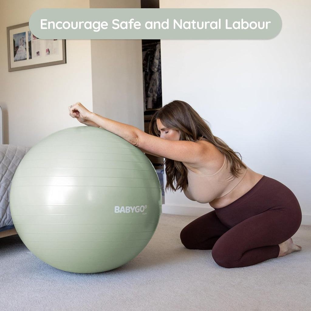 BABYGO Birthing Ball, Pregnancy & Labor, Award Winning Book