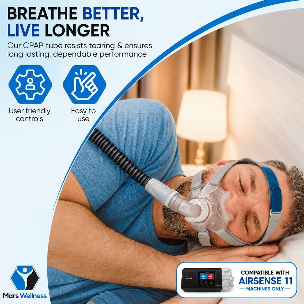Mars Wellness CPAP Tube for Airsense 11 - Compatible with Airsense 11 Only - Quality CPAP Hose