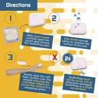 Swift-Prep Wound Debridement Pad - 10cm x 10cm - Pack of 5 - Super Soft - Fibre Free - Highly Absorbent - Non-Adhesive - Foam Dressing