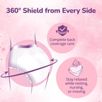 Evereve Maternity Period Panties for Women, (XXL-XXXL), 10 Pcs, Postpartum Heavy Flow Bleeding, 360 Degree Leak Protection, 3X Absorption, Soft Breathable Disposable Panties for Postnatal Recovery