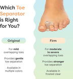ZenToes Gel Toe Spacers for Bunions & Overlapping Toes, 4 Count