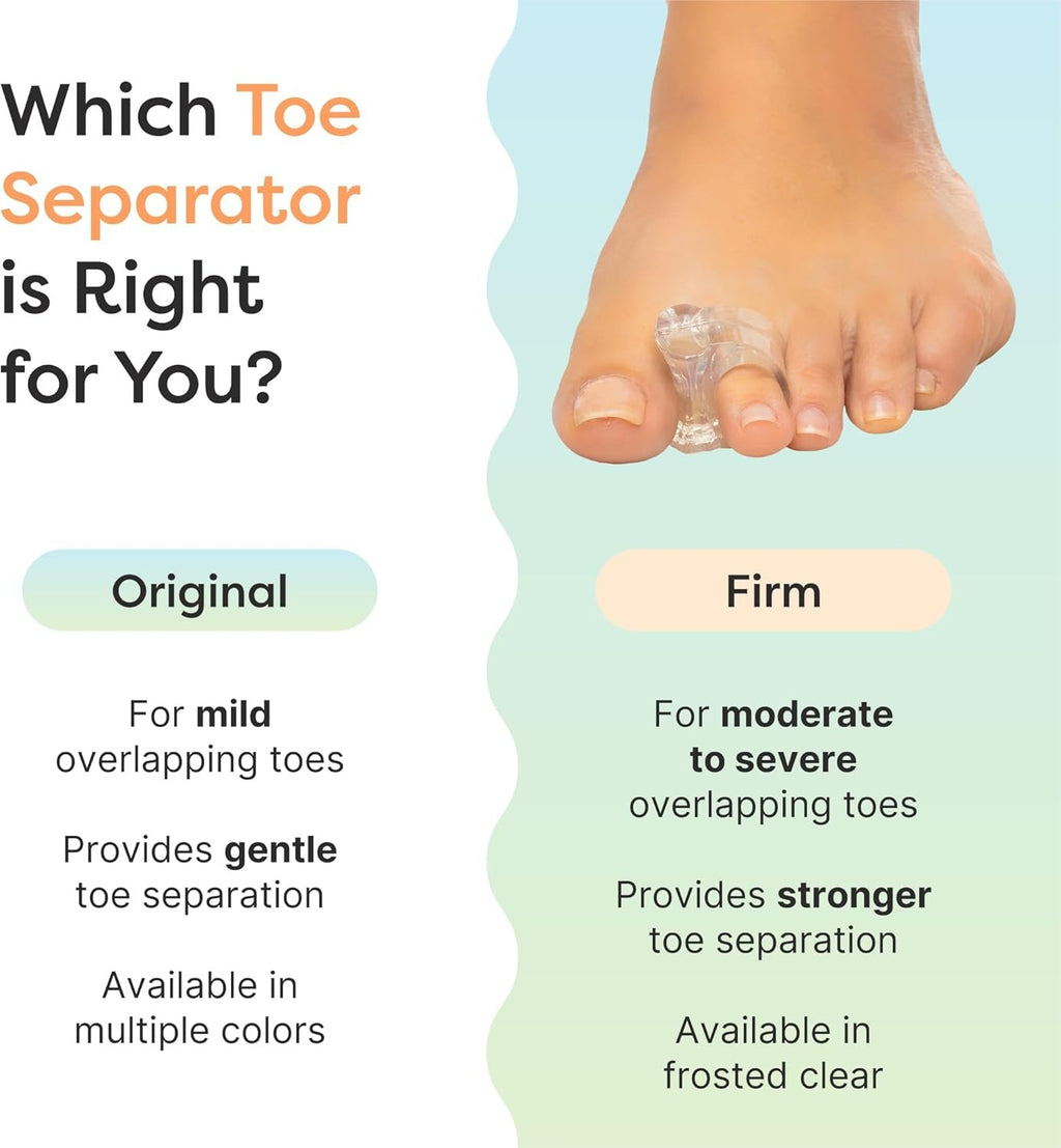 ZenToes Gel Toe Spacers for Bunions & Overlapping Toes, 4 Count