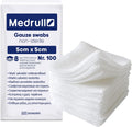 Unsterile Wound Dressings and Gauze Sterile 5 cm 100 pieces