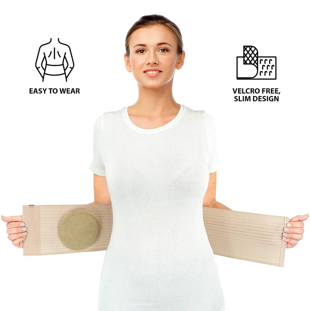 ORTONYX Umbilical Hernia Belt for Men Women, Abdominal Binder 6.25" Band