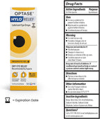 Optase® HYLO® Relief Dry Eye Drops, 0.33 fl oz | Preservative Free Eye Drops for Dry Eyes - One Click, One Drop Lubricant for Dryness - Contact Lens Compatible - 300 Drops