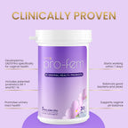 Pro-Fem - #1 Vaginal Probiotics for Feminine Health, Clinically Proven to Promote Yeast & pH Balance, Urinary Tract Health, Works in 7 Days, 30 Capsules