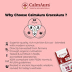 CalmAura GraceAura PCOD PCOS Care Herbal Blend Powder Chocolate Flavor | Ayurvedic Hormonal Balance & Menstrual Wellness Supplement for Women | Natural Uterine Health & Reproductive Support