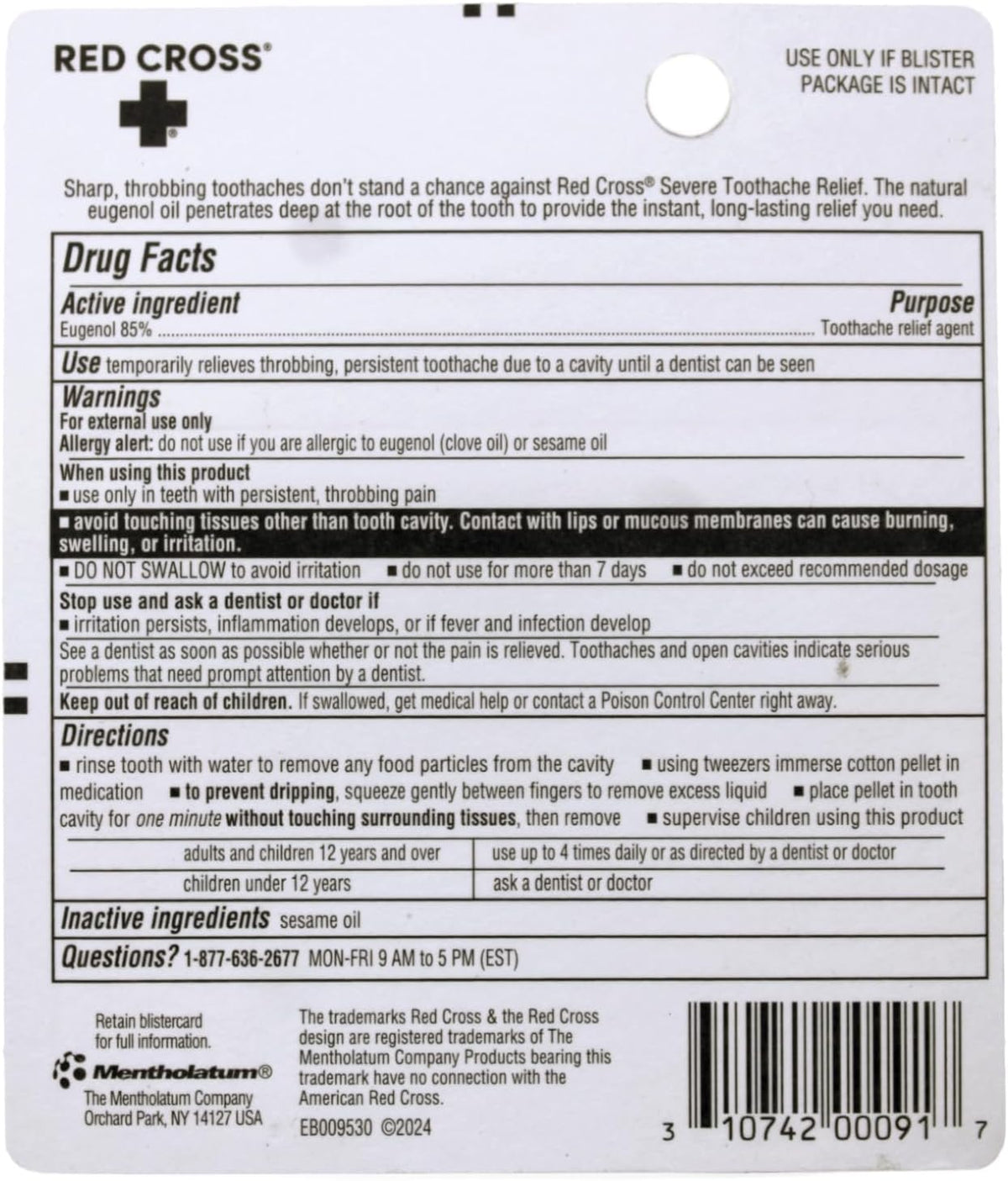 Red Cross Complete Medication Kit for Tooth Pain, 0.125 oz