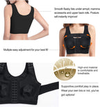 KUMAYES Postoperative Sports Bra, Front Closure Sports Bra for Post Operative with Back Support Running Seamless Yoga Fitness