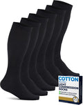 Pembrook Cotton Light Compression Socks for Men - 3 Pairs | 8-15 mmHg Comfort Compression Socks for Men