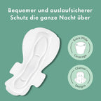 Rael Sanitary Pads Organic Overnight 8 pieces