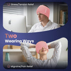 ONLYCARE Migraine Relief Cap, Headache Relief Cold Cap for Migraine Relief | Soothing Headache Ice Face Pack Mask, Cold Compress Head Wrap for Sinus, Tension, Stress, Hangover, Self Care Gifts for Women