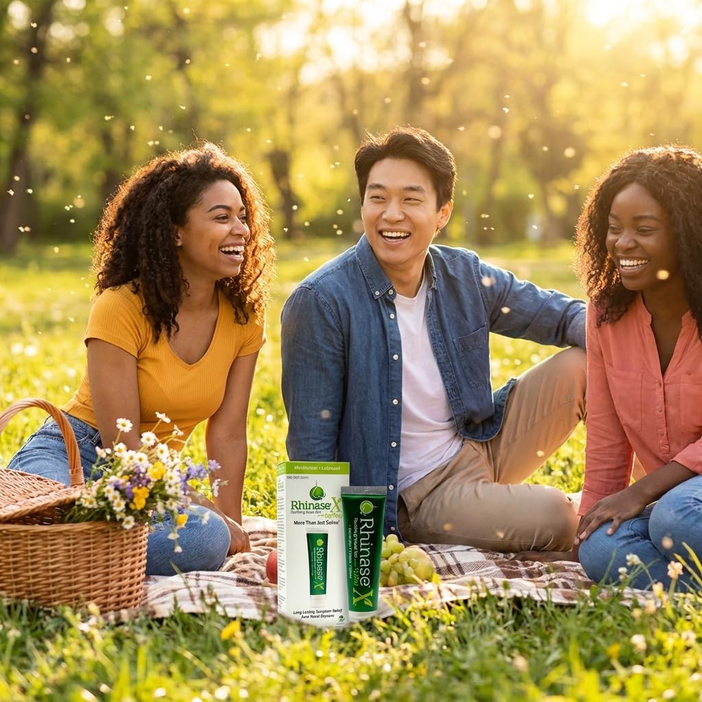 Rhinase X Combo Pack - Nasal Gel (30g) & Spray (30ml) for Complete Nasal Relief from: Dryness, Congestion, Post Nasal Drip, and Allergies. Retain Moisture for Dry Nose Relief