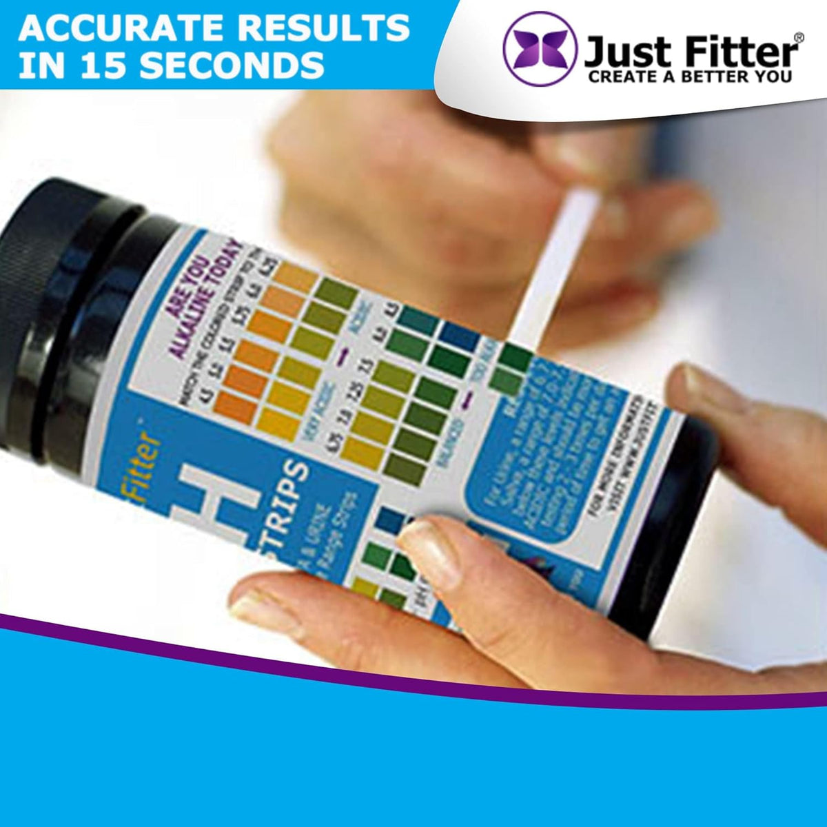pH Test Strips for Testing Alkaline and Acid Levels in the Body. Track & Monitor your pH Level using Saliva and Urine. Get Highly Accurate Results in Seconds. (1 BOTTLE)