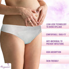 Pregawear Maternity Panty| Disposable Period Panties| Postpartum Underwear| Heavy Flow & Rash Free Periods| Leak Proof Pads After Delivery| Overnight Protection|Toxic Free (Pack of 5 - XXL)