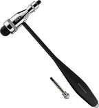 MDF Instruments, Tromner Neurological Reflex Hammer with Built-in Brush for Cutaneous and Superficial Responses - Light - HDP Handle - Durable, Professional-Grade - Black (MDF555P-11)