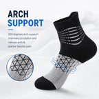 IRAMY Compression Ankle Support Socks Women Wicking Cushioned Athletic Plantar Fasciitis Relief 3/4/6 Pairs