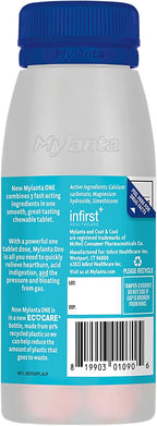 Mylanta One Antacid Tablets, Berry Ginger, Fast Relief, 50 Ct