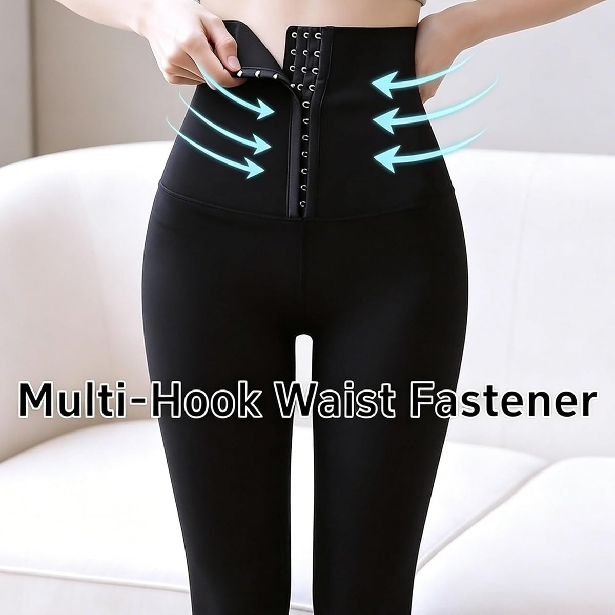 High Waist Tummy Control Yoga Pants Compression Leggings for Women Black Workout Butt Lifting Gym Scrunch Waist Trainer