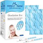 Easy@Home Ovulation Test Strips, 25 Pack Fertility Tests | Ovulation Predictor Kit, Powered by Premom Ovulation Predictor iOS and Android App, 25 LH Strips
