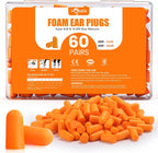 VOISEN 60 Pairs Foam Ear Plugs, Ear Plugs for Sleeping Noise Cancelling