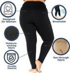 Women’s 20–30 mmHg Graduated Compression Leggings – High Waist Support Pantyhose Tights for Varicose Veins, Swelling & Everyday Comfort, MM3013