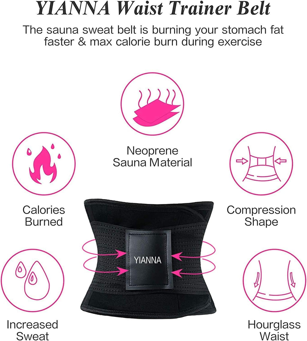 YIANNA Girdle Reductora Mujer Abdominal Lumbar Fajas Reductoras Abdomen Adjustable for Sport Fitness Postpartum