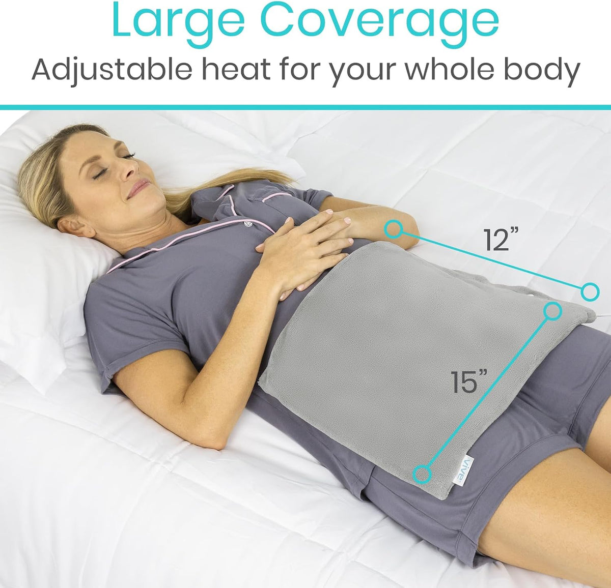 Vive Moist Heating Pad - Electric Heated Warming Hot Wrap for Heat Therapy