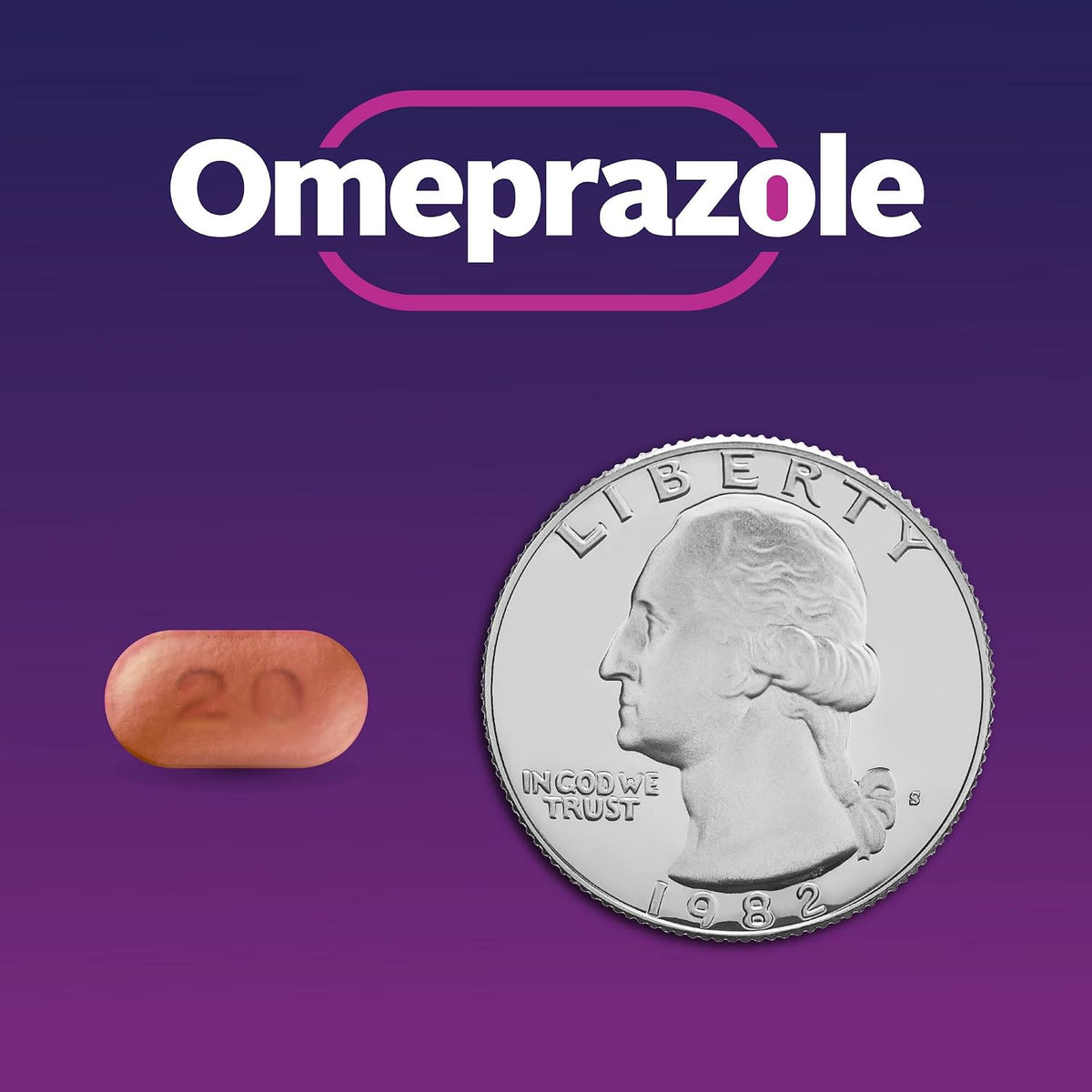 GoodSense Omeprazole Delayed Release Tablets 20 mg, Stomach Acid Reducer for Frequent Heartburn Treatment, 42 Count