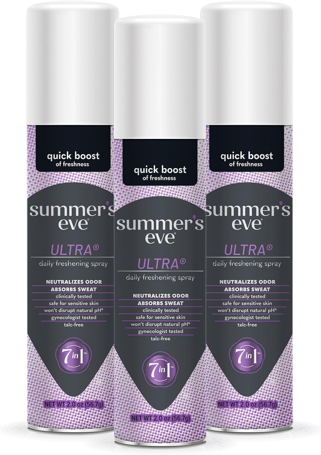 Summer's Eve Daily Freshing Feminine Spray, Ultra, 2 Oz, 3 Pk