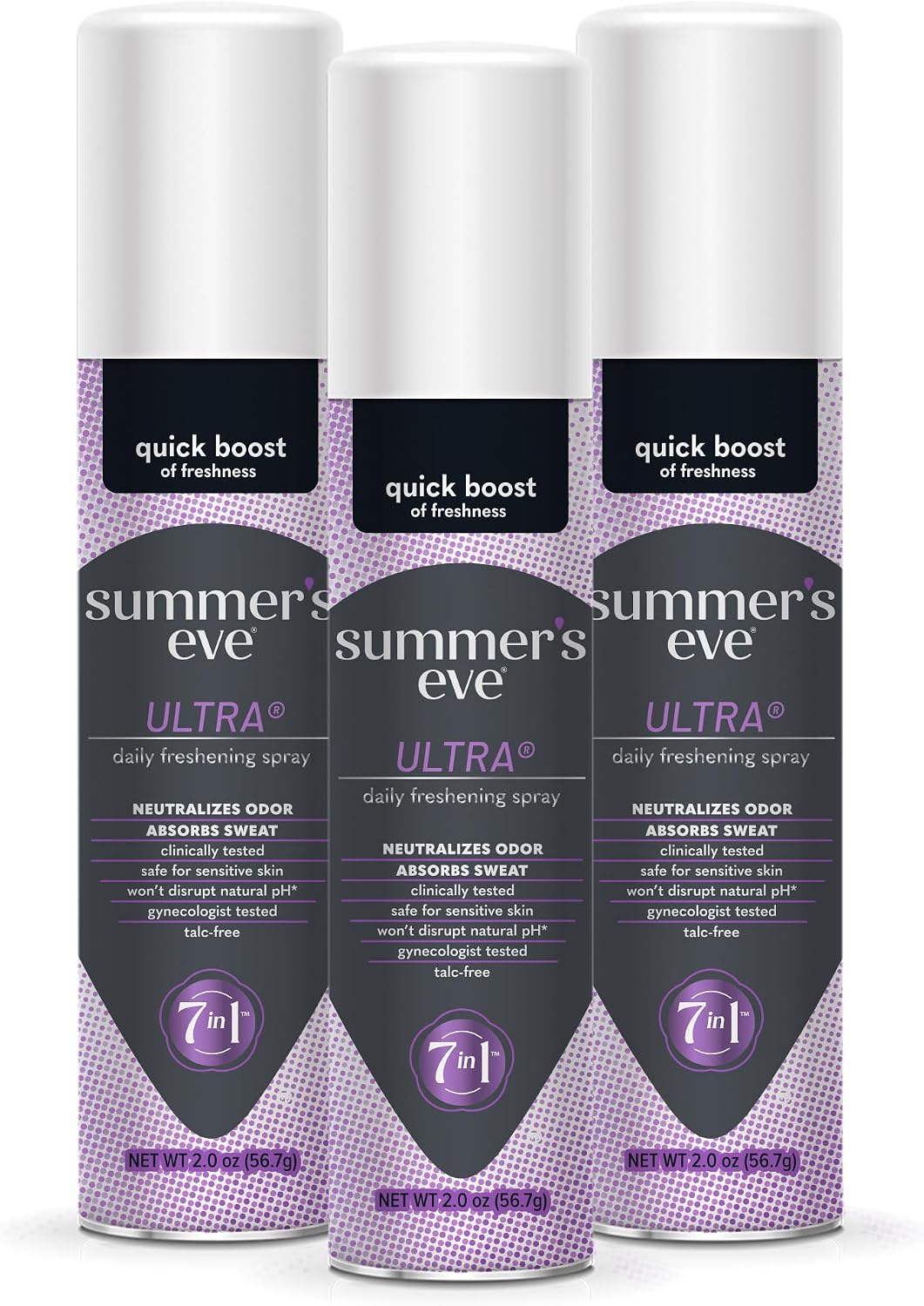 Summer's Eve Daily Freshing Feminine Spray, Ultra, 2 Oz, 3 Pk